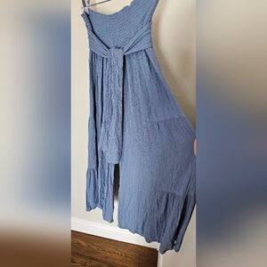 Final Touch Gorgeous Blue Wide Boho Pants